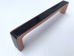 Ручка меблева C-5455 P59 TL20 Twix (чорний глянець+мідь) Nomet
