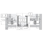 Направляюча Quadro V6 Silent System L=500мм повного висування ліва ДСП до 19 мм (9225731)