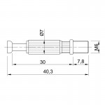 Дюбель Twister під Rastex DU 644 (9047864) Hettich