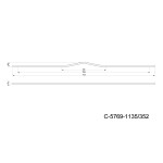 Ручка меблева APRO C-5769-1135/352.P61 чорний матовий Nomet