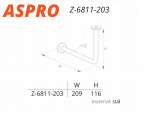 Вішалка для одягу Z-6811-203 G5 ASPRO нікель матовий Nomet