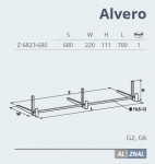 Вішалка для одягу Z-6823-680 G2 ALVERO хром Nomet