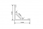 Профіль для Led стрічки кутовий алюміній (2м)