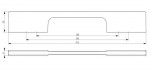 Ручка меблева C-3135/128/160 G8 (ефект благородної сталі) Nomet