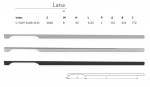 Ручка мебельная LANA C-5439-1028/1135.P61 чёрный матовый Nomet