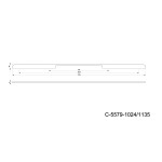 Ручка меблева C-5579-1024/1135.P61 LANA чорний матовий Nomet