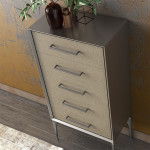 Ручка меблева C-6219-320 G72-G72 NATALE титан/титан Nomet
