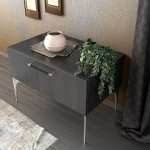 Ручка меблева C-6229-160 G72-G2 ALAMBRE титан/хром Nomet