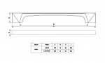 Ручка меблева C-6479-320 G2 LINEA хром Nomet