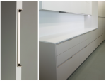 Ручка врезная Hide 180 mm никель браш Viefe