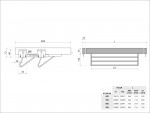 Полка для взуття 700мм білий SYMPHONY (WB-666-700 P1)