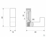Крючок WL 01 BLK