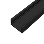 Профіль для Led ленти накладний+лінза чорний 14,5*6,3 (2м)