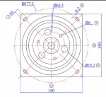 Поворотний механізм під ТВ Чорний