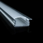 Профіль для LED ленти врізний + лінза алюміній 7*16 (PROF-INLINEM-OP-2M-AL)