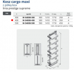 Кош карго MAXI 400 /4 PRESTIGE SUPREME антрацит (W-5400B-400.P68)