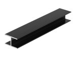 Профіль стиковочний Slider L=5000 чорний браш (134008)