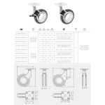 Ролик GTV GIRA, 75мм, 85кг, чорне/хром (KM-GIRA-75MM-BH-20)