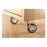 Ролик GTV GIRA, 75мм, 85кг, чорне/хром (KM-GIRA-75MM-BH-20)