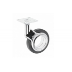 Ролик GTV GIRA, 75мм, 85кг, чорне/хром (KM-GIRA-75MM-BH-20)