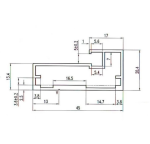 Фасад алюмінієвий профіль D4 срібло