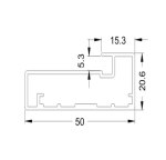 Фасад алюмінієвий профіль D4 темна бронза