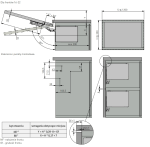 Підйомник GTV HORIZON, SOFT CLOSE,для фасад.300-650мм(2,8-7кг)потуж1100-2250,антрац(PD-H-MEDIUM-80)