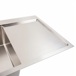 Мийка 78*50 B (L) (ЛІВА ) нержавійка круглий сифон