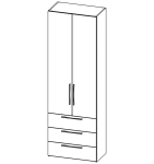 Шафа із 3 шухлядами К01_03_01