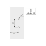 Петля для холодильника Hettich ET582 (0072134)