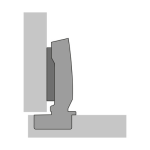Завіса накладная Sensys без пружини S8675 ,B12,5 TH52, (907366200)