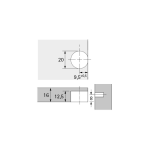 Стяжка Raffiks VB 35/16 бук HETTICH