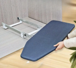 Прасувальна вбудована дошка з фанери, чехол сірий