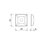 Вкладка регулируючої ніжки (54-2033-1)