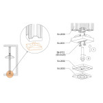 Вкладка регулируючої ніжки (54-2033-1)