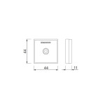 Тримач ведучого профіля (54-2034-1) 50шт.