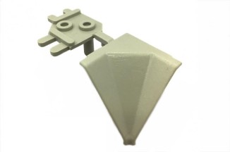 Кутик внутрішній до плінтуса H=30мм сірий