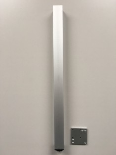 Ніжка меблева 46х46 мм квадрат 710мм алюміній GTV