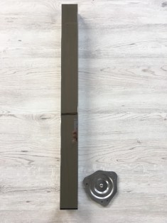 Ніжка меблева 60х60мм 710мм квадрат хром