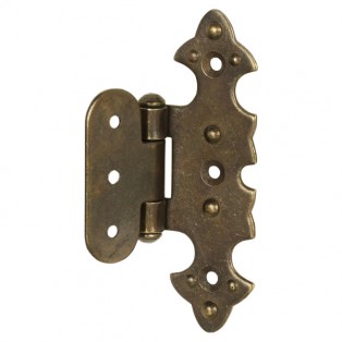 Завіса декоративна накладна фігурна стара бронза G330