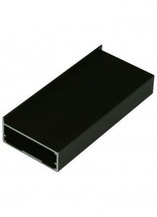 Профиль алюмінієвий рамковий квадратний D-11 чорний браш /6,0