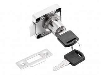 Замок меблевий врізний з защіпкою DC хром
