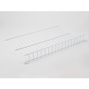 Полиця для взуття 400мм біла