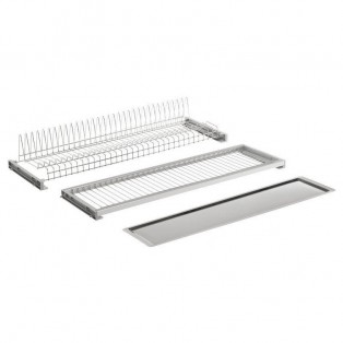 Сушка для посуду з металевим піддоном Vibo 900мм Хром