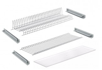 Сушка для посуду з пластиковим піддоном Vibo 900мм Хром