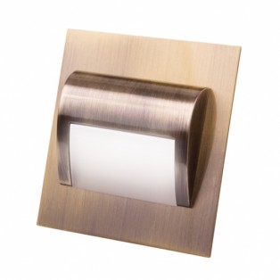 Світильник Led для цоколя латунь (STEP-AN-40K-01)