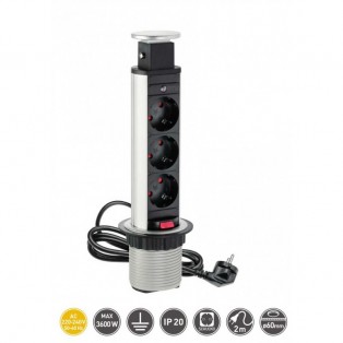 Подовжувач внутрішній для офісу сірий AE-BPW3S60-80