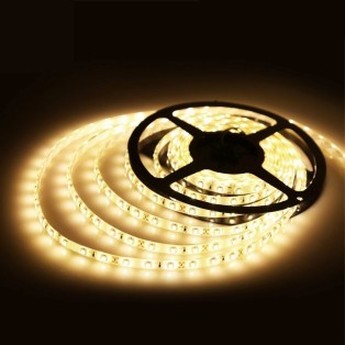 Світлодіодна стрічка MTK 2835-(60 діодів) теплий білий (4,8W) силікон 2800-3200к