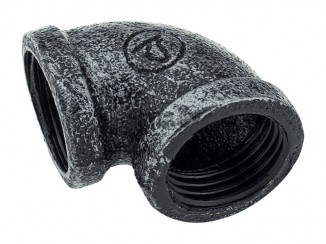 Кріплення кутове двох труб D-19мм ретро для полиць Pipe