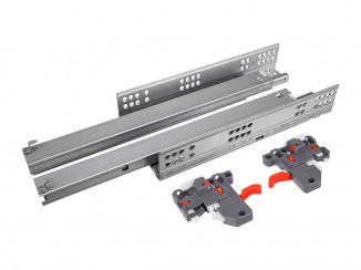 Направляючі прихованого монтажу повного висунення з дотягувачем CLIP 3D GIFF PRIME (16 ММ) L=450